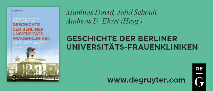 anzeige degruyter buch geschichte der berliner universitaets frauenkliniken